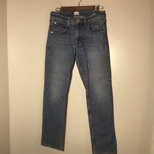 Hudson mens jeans Byron 5 pocket straight zip fly 31x30 distressed